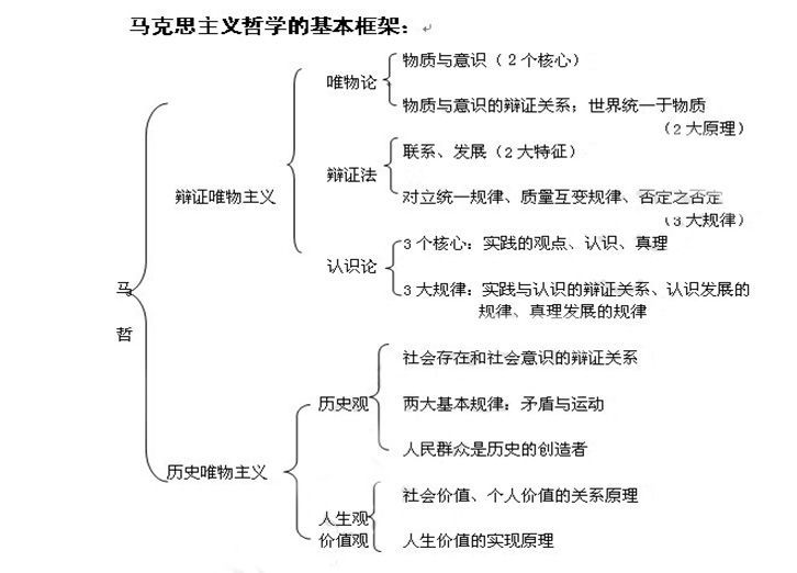 高中马哲思维导图图片